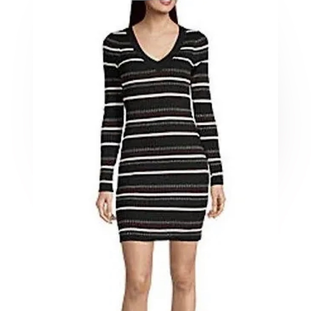 NWOT by & by Striped Form Fitting Dress